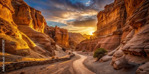 Canyon Road at Sunset