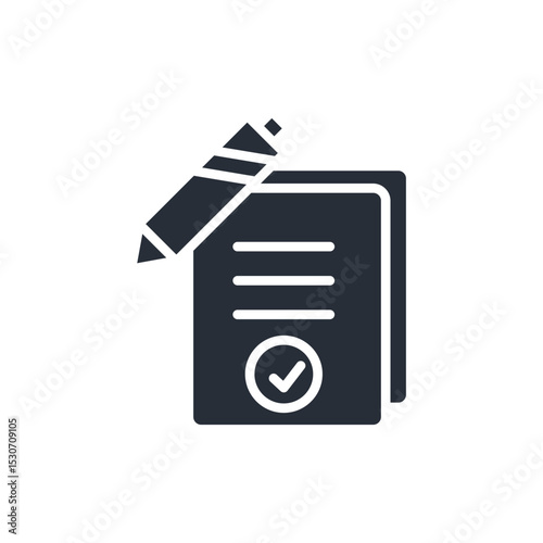 agreement icon. vector.Editable stroke.linear style sign for use web design,logo.Symbol illustration.