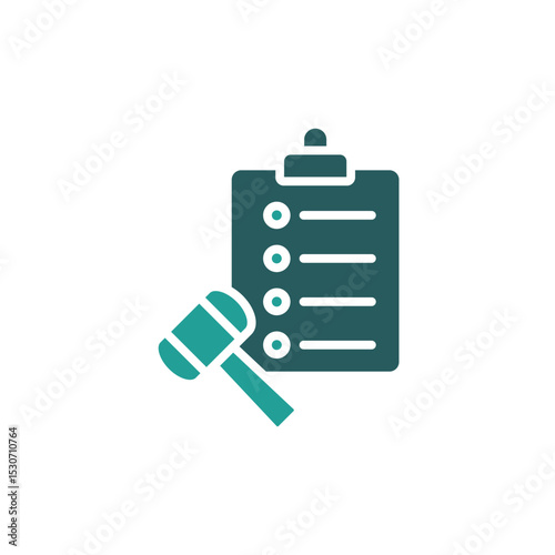 power of attorney icon. vector.Editable stroke.linear style sign for use web design,logo.Symbol illustration.