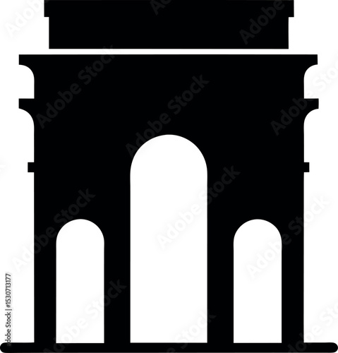 Historical arch icon. Simple illustration of historical arch vector icon for web design isolated on white background