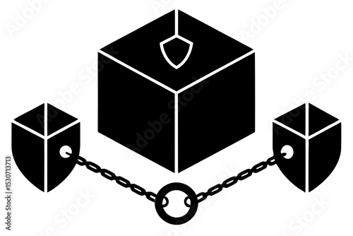 Blockchain Security Cube: Shield, Chain, Key & Document Protection