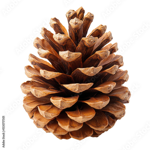 christmas pine cone isolated on transparent background