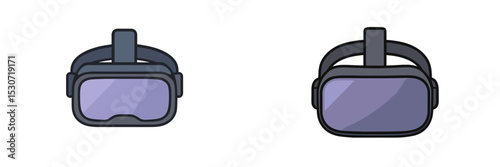 Virtual reality headsets showcasing different designs for immersive gaming experiences and technological advancements