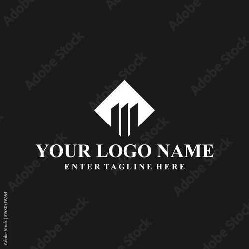 professional building logo, generic building, vector, emblem, symbol, icon, construction, building silhouette, contractor, company, corporate, icon, concept, abstract, illustration, bussines