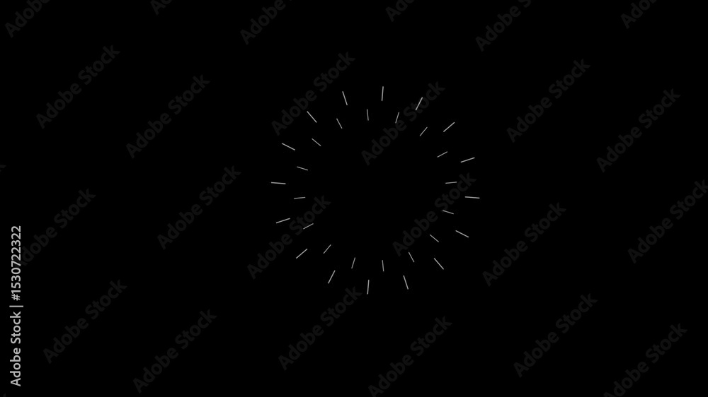 Circle bursting circle burst fireworks explosion line shape blast ...