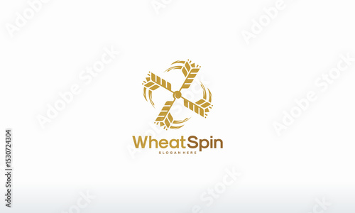 Ornate gold wheat  design.