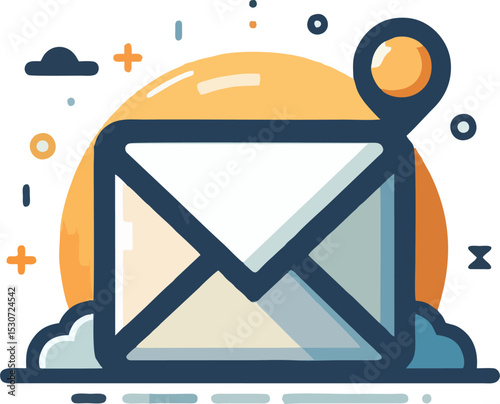 Modern Mail Symbol – Flat and Transparent