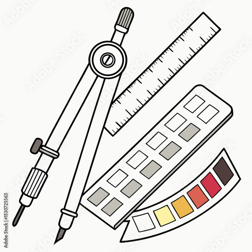 "Compliance-Themed Generative AI Vector & Linocut Silhouette Designs for Microstock"