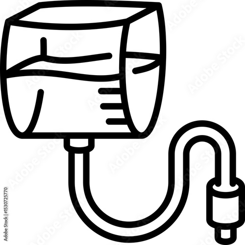 Blood pressure icon - Editable Stroke SVG, fully scalable.