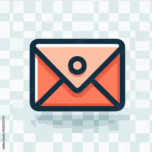 Clean Flat Mail Icon – Vector Style
