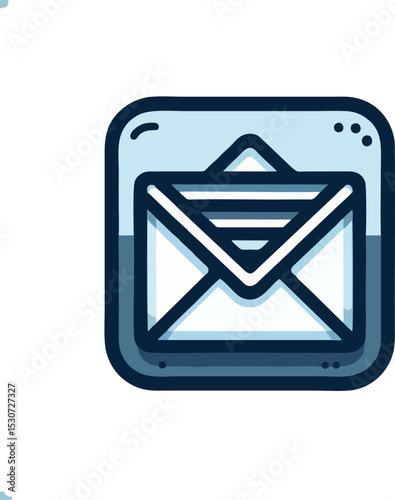 Email Icon in Flat Transparent Design
