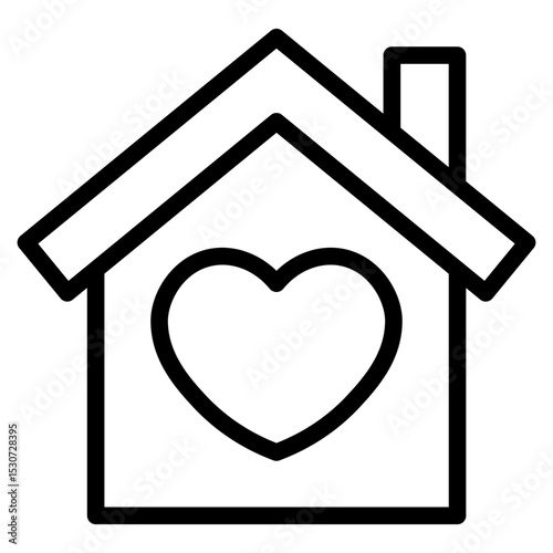 home favorites icon vector illustration