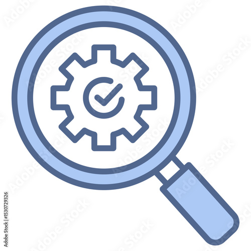 Search Optimization Blue Icon