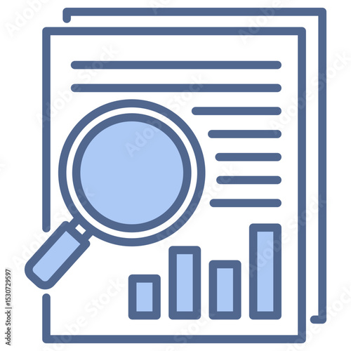 Data Tracking Blue Icon
