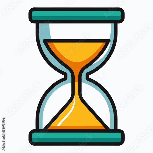 vector illustration of hourglass