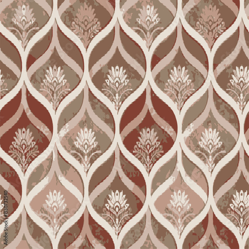 multi colored decorated hand drawn rendered traced embraided ornamental all over base background. repeat pattern geometrical texture border ethnic tribal creative design