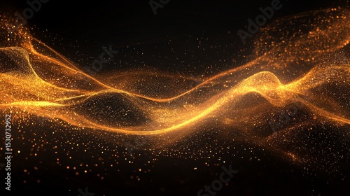 Abstract background with bright glowing lines and dots. Useful for presentations, album covers and digital art.