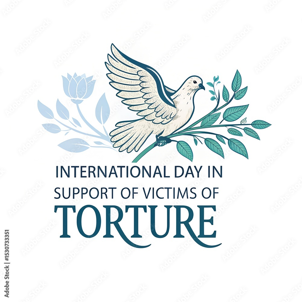 Fototapeta premium International Day in Support of Victims of Torture 