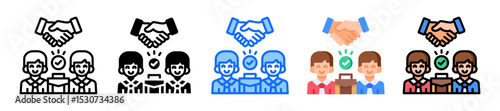 Business Partner Icon Multiple Style