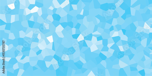 Abstract geometric pattern in light blue shades forming a modern artistic mosaic background with textured irregular polygons for creative designs.