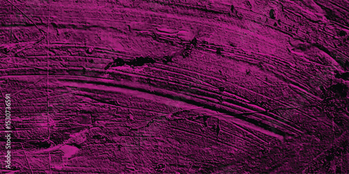 Abstract magenta brushstroke texture created by applying a thick layer of paint onto the canvas to create a unique artistic aesthetic