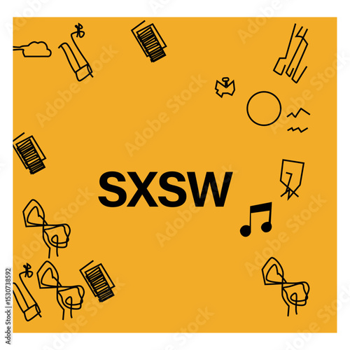 SXSW Festival Innovation Abstract Vector Art-05