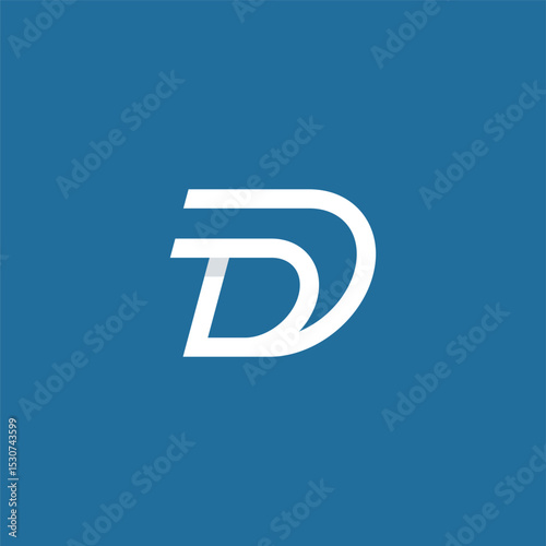 Free Download A stylized, overlapping letter D . - GFXLoad