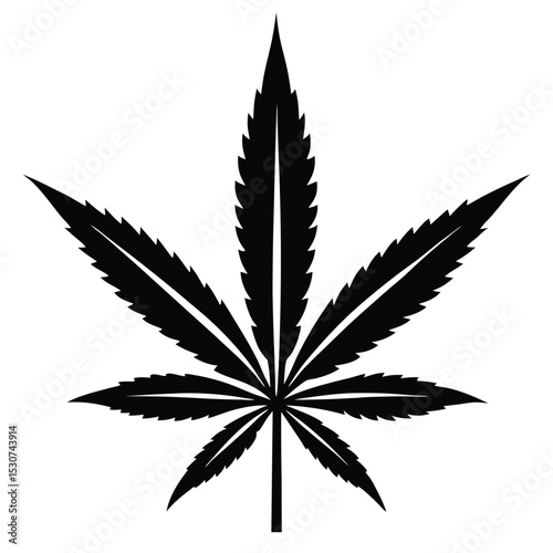 Cannabis leaf marijuana leaf icon high resolution vector graphic