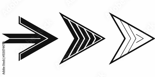 Next arrows icons . Flat black signs. Vector illustration isolated on white  background
