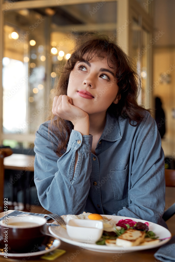 a blissful moments at a cozy cafe with delightful brunch a blissful moments at a cozy cafe with delightful brunch