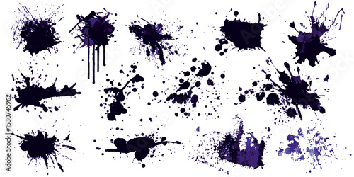 Ink blots Grunge Urban Background.texture Vector. dynamic ink explosion art
