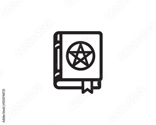 Spellbook icon vector design art illustration