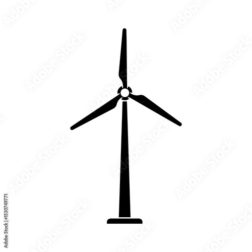 wind turbine isolated on white