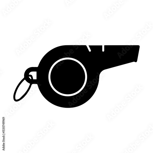 whistle on a white background