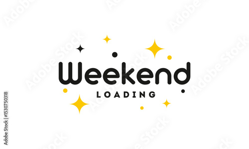 simple weekend loading banner background