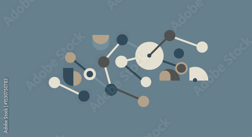Abstract Geometric Network Design Connecting Shapes and Lines