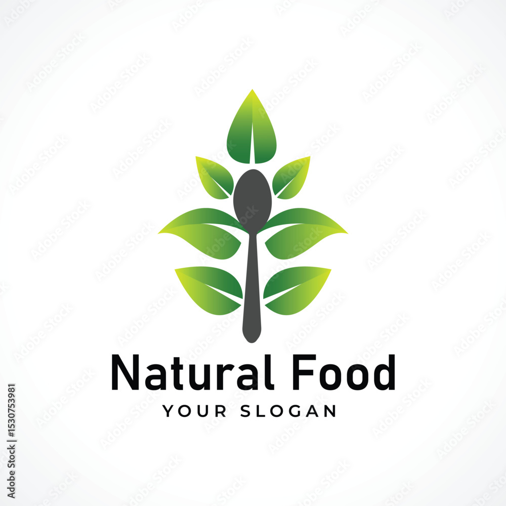 natural eco healthy food logo natural eco healthy food logo