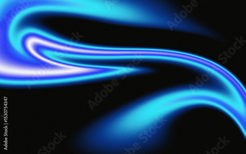 Futuristic blurred light trail background with noise texture