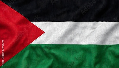 Palestinian Flag Symbol of Hope and National Identity