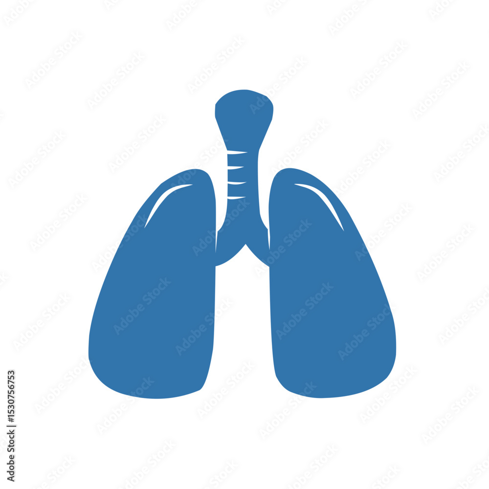 Fototapeta premium human lung organ icon