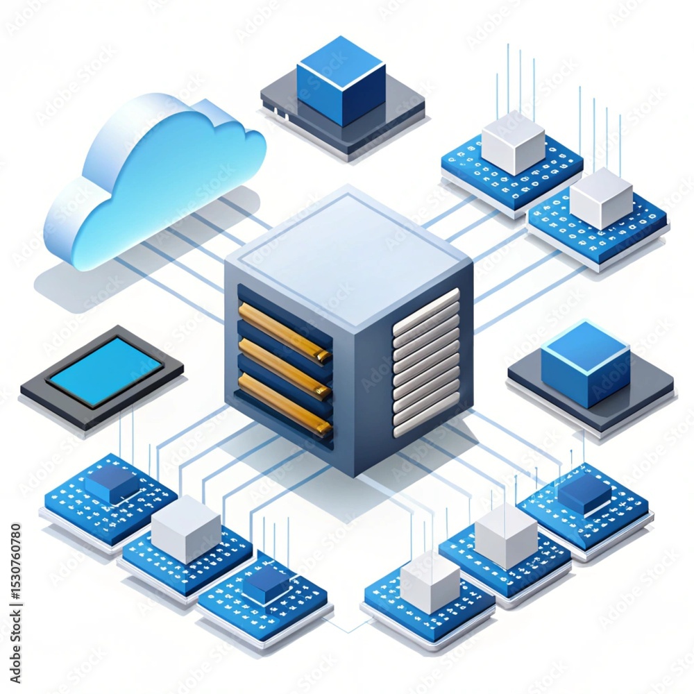 Networked data center infrastructure connected to cloud Networked data center infrastructure connected to cloud