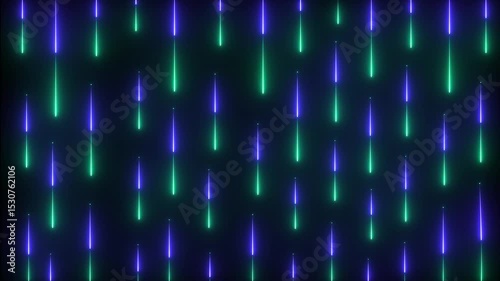 Abstract neon line icon animation on with black background animation