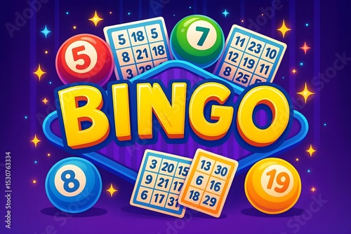 Bingo Game: Vibrant & Fun Graphic Design | Playful 3D Bingo Art
