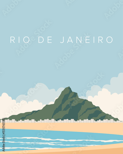 Rio de Janeiro poster, banner, postcard