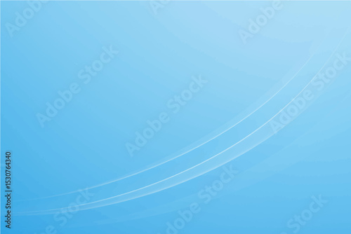 Abstract sky blue gradient smooth light lines background. Vector illustration .