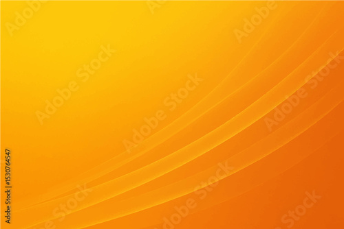 Abstract yellow and orange gradient smooth light lines background. Vector illustration..