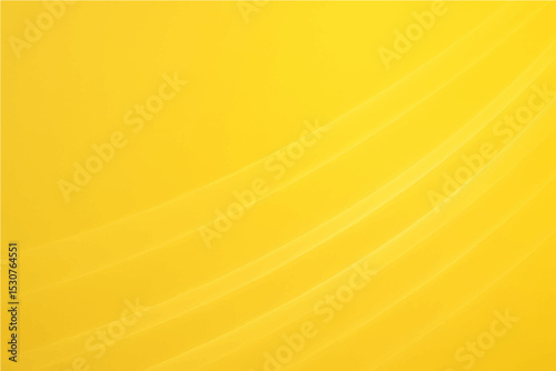 Abstract yellow gradient smooth light lines background. Vector illustration..
