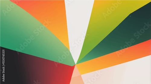 Abstract gradient background transitioning from yellow to green white orange red black a grainy texture, suitable for festive and creative designs. Use this vibrant backdrop for digital art.