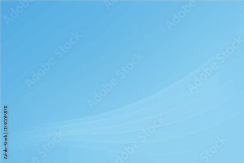 Abstract sky blue gradient smooth light lines background. Vector illustration .