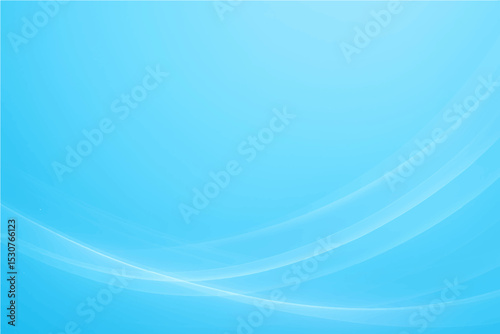 Abstract sky blue gradient smooth light lines background. Vector illustration .